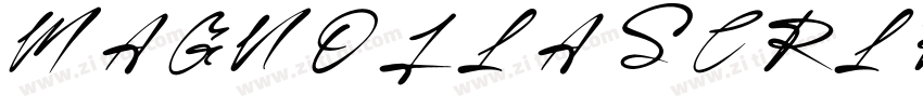 MAGNOLIA SCRIPTMEDIU字体转换